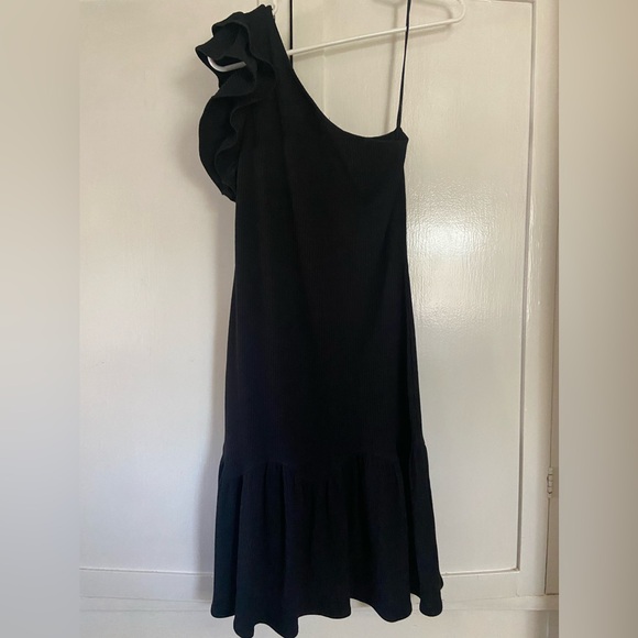 Rebecca Taylor One-Shoulder Ribbed Dress - Picture 4 of 8